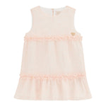 Guess Abito Tinta Unita Giromanica per Bambina K5GK09WA2T0 ROSA GUESS 