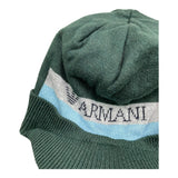 ARMANI cappello tinta unita con logo Verde per Neonato NX463 VERDE ARMANI 