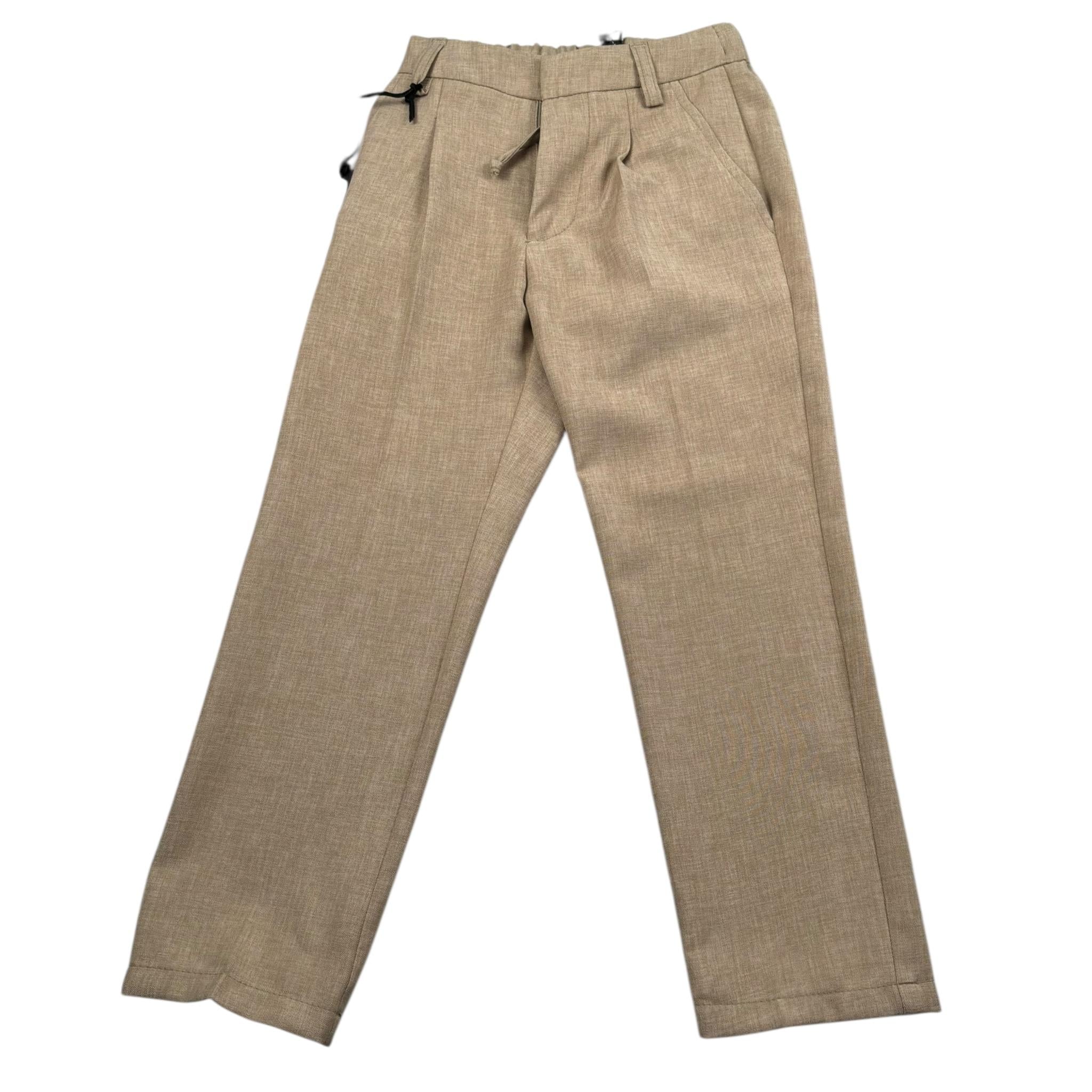 Daniele Alessandrini Pantalone Tinta Unita con Elastico In Vita per Bambino 1235P00104 BEIGE DANIELE ALESSANDRINI 