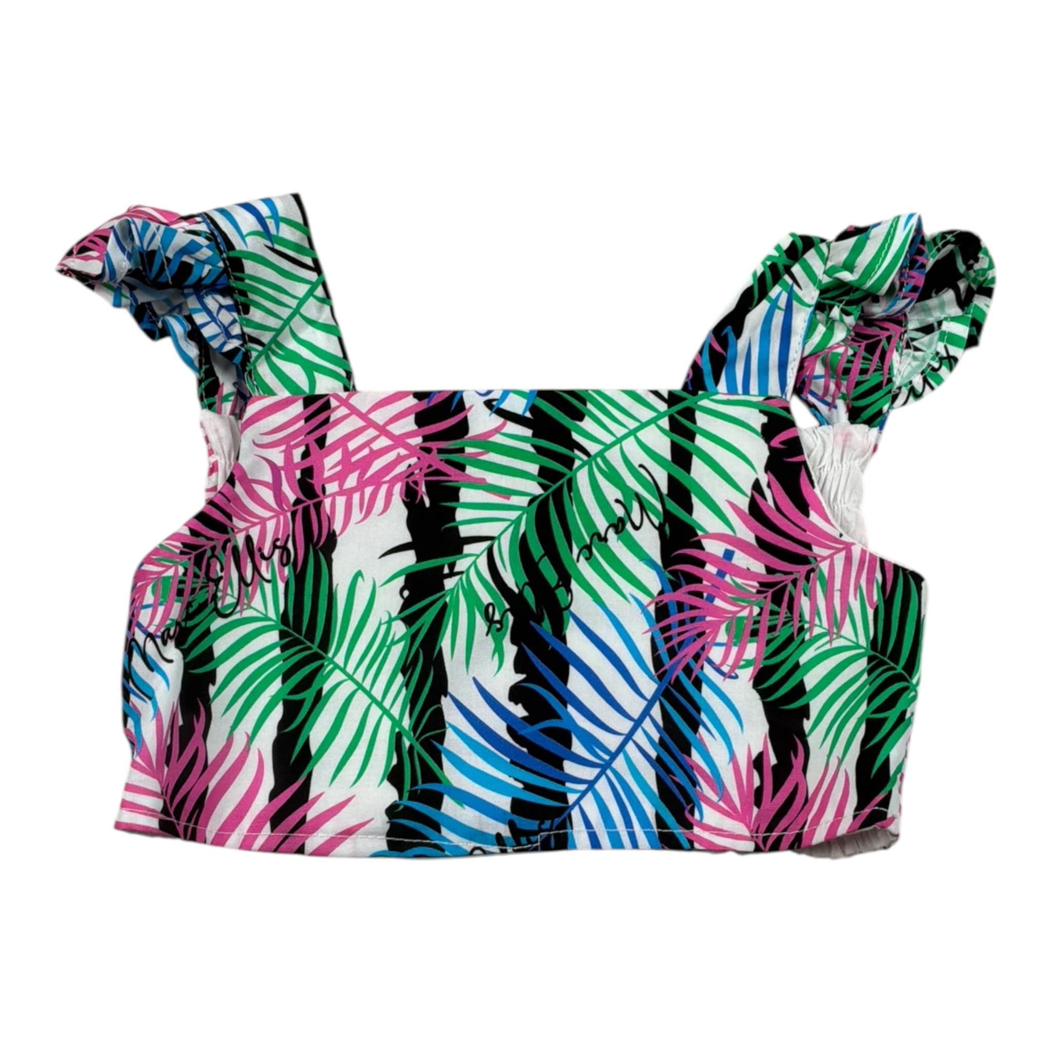 Marc Ellis Top Tinta Unita con Stampa per Neonata JMNTP16944 BIANCO MARC ELLIS 