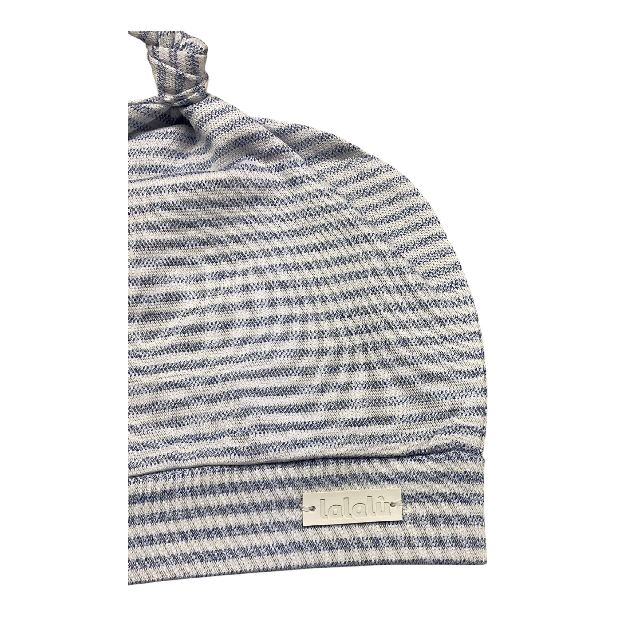 Lalalu' Cappello Fantasia A Righe per Neonato CAL3P BIANCO/BLU LALALU' 