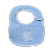 Le Bebe' Bavetta Tinta Unita con Stampa per Neonato LBB5296 AZZURRO LE BEBE' 