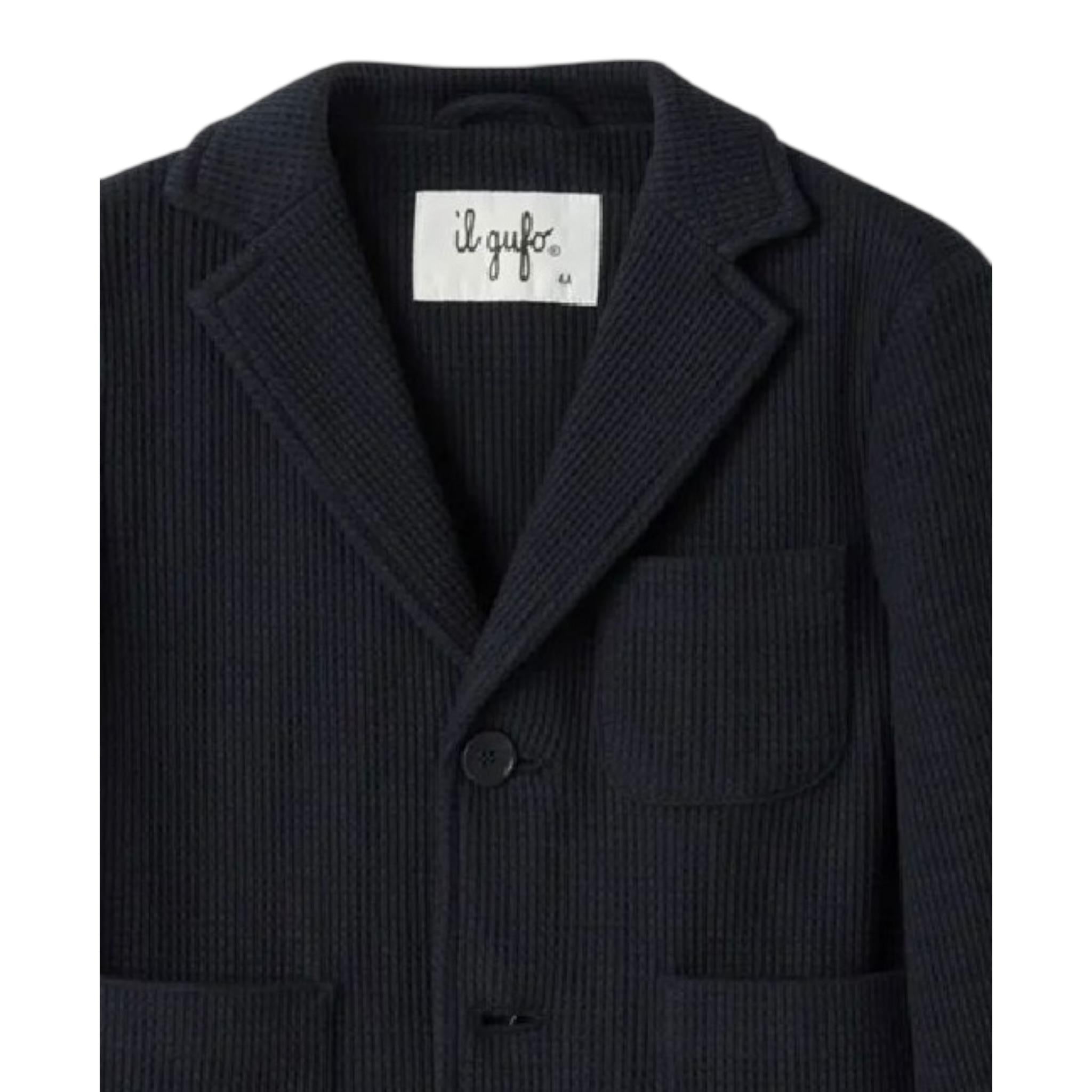 Il Gufo Giacca Tinta Unita con Bottoni per Neonato P25GB112M0148N BLU IL GUFO 