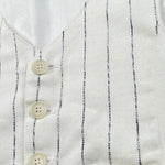 Please Gilet Tinta Unita con Fantasia A Righe per Bambino JH02131B73J BIANCO PLEASE 