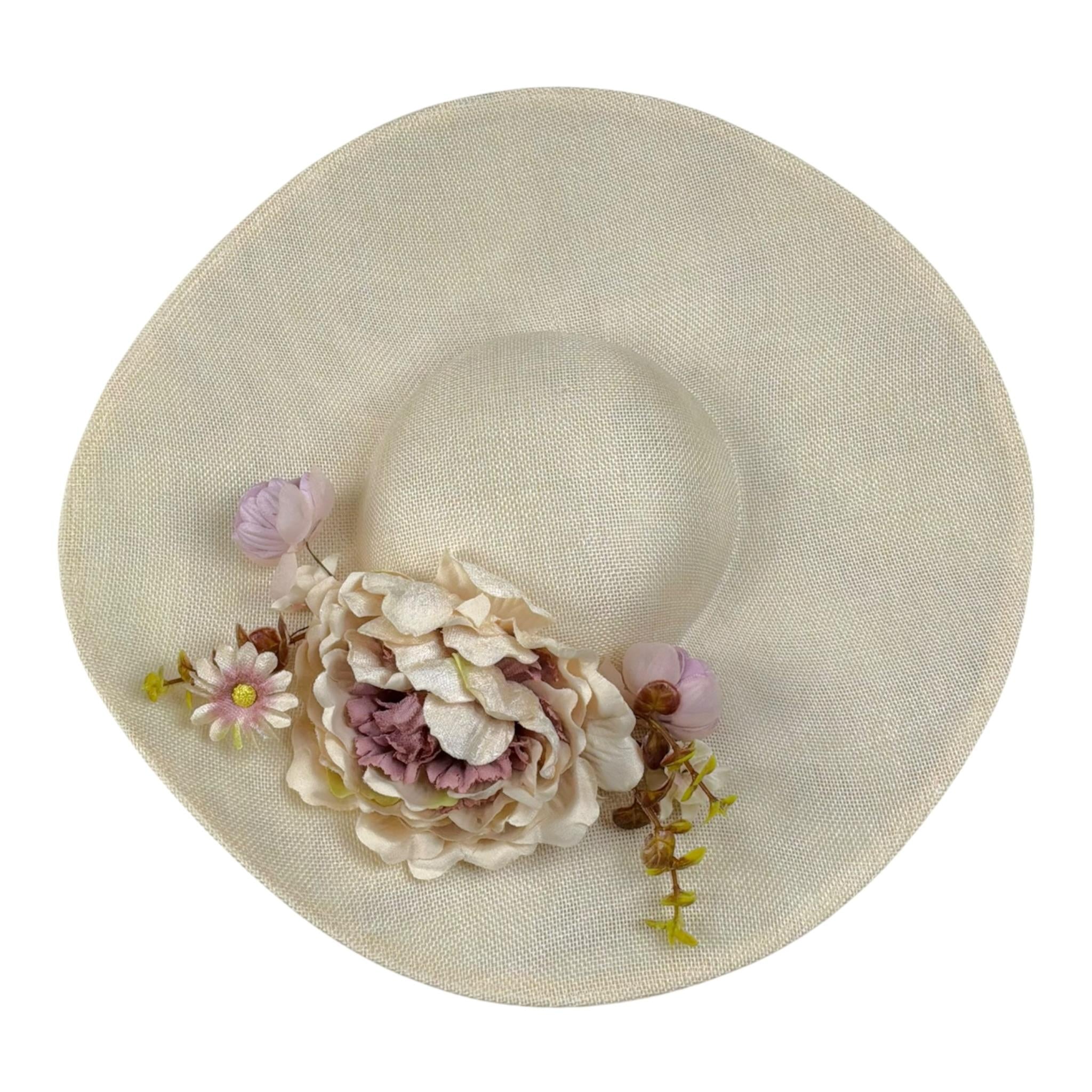 Les Gamins Cappello Tinta Unita con Applicazioni per Bambina 707020 BEIGE LES GAMINS 