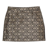 MOSCHINO gonna tinta unita logata Nero per Bambina HDJ038 NERO MOSCHINO 