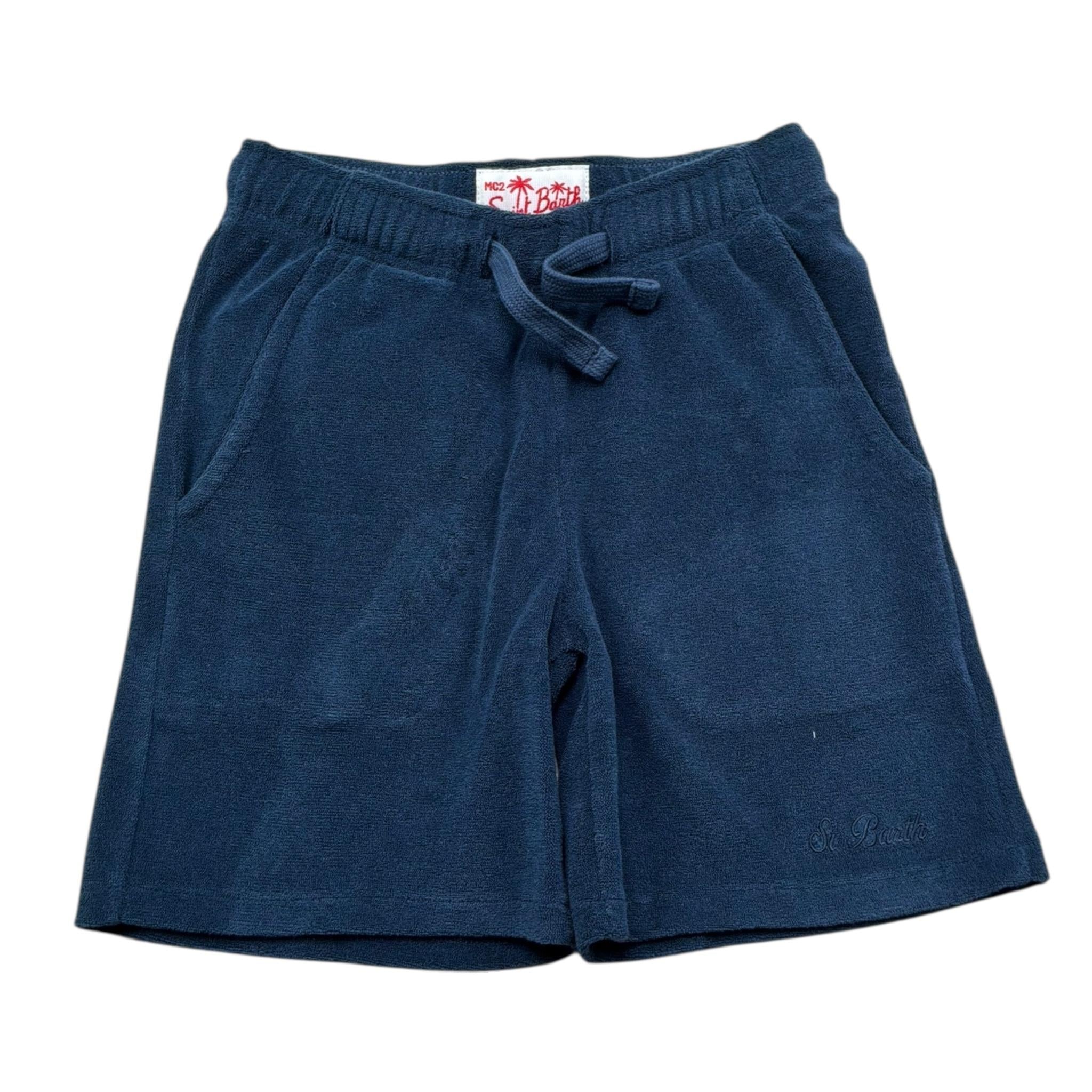 Saint Barth Bermuda Tinta Unita con Elastico In Vita per Bambino 00145LL BLU SAINT BARTH 