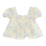 Elisabetta Franchi Top Tinta Unita con Fantasia per Neonata EGCA043 GIALLO ELISABETTA FRANCHI 