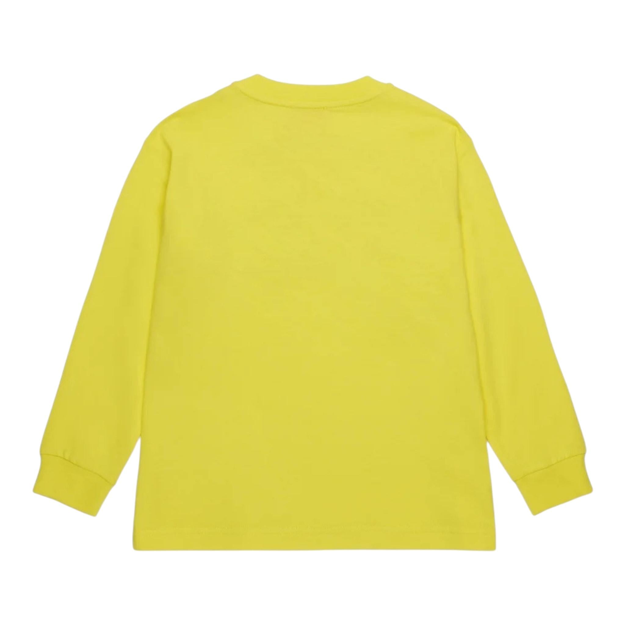 DIESEL shirt girocollo tinta unita con logo Giallo per Bambino J02016X GIALLO DIESEL 