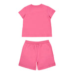 Moschino Completo 2 Pezzi T-Shirt-Short Tinta Unita per Neonata MVG00M FUXIA MOSCHINO 