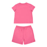 Moschino Completo 2 Pezzi T-Shirt-Short Tinta Unita per Neonata MVG00M FUXIA MOSCHINO 