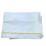 Isabel & Martinez Lenzuola Tinta Unita con Ricami per Neonata IM25N408 BIANCO ISABEL & MARTINEZ 