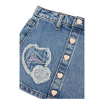 Guess Gonna In Denim Tinta Unita con Logo per Bambina K5RD02D45E0 AZZURRO GUESS 