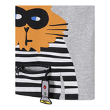 Stella Mccartney T-Shirt Girocollo Tinta Unita con Stampa per Neonato TW8S01 GRIGIO STELLA McCARTNEY 