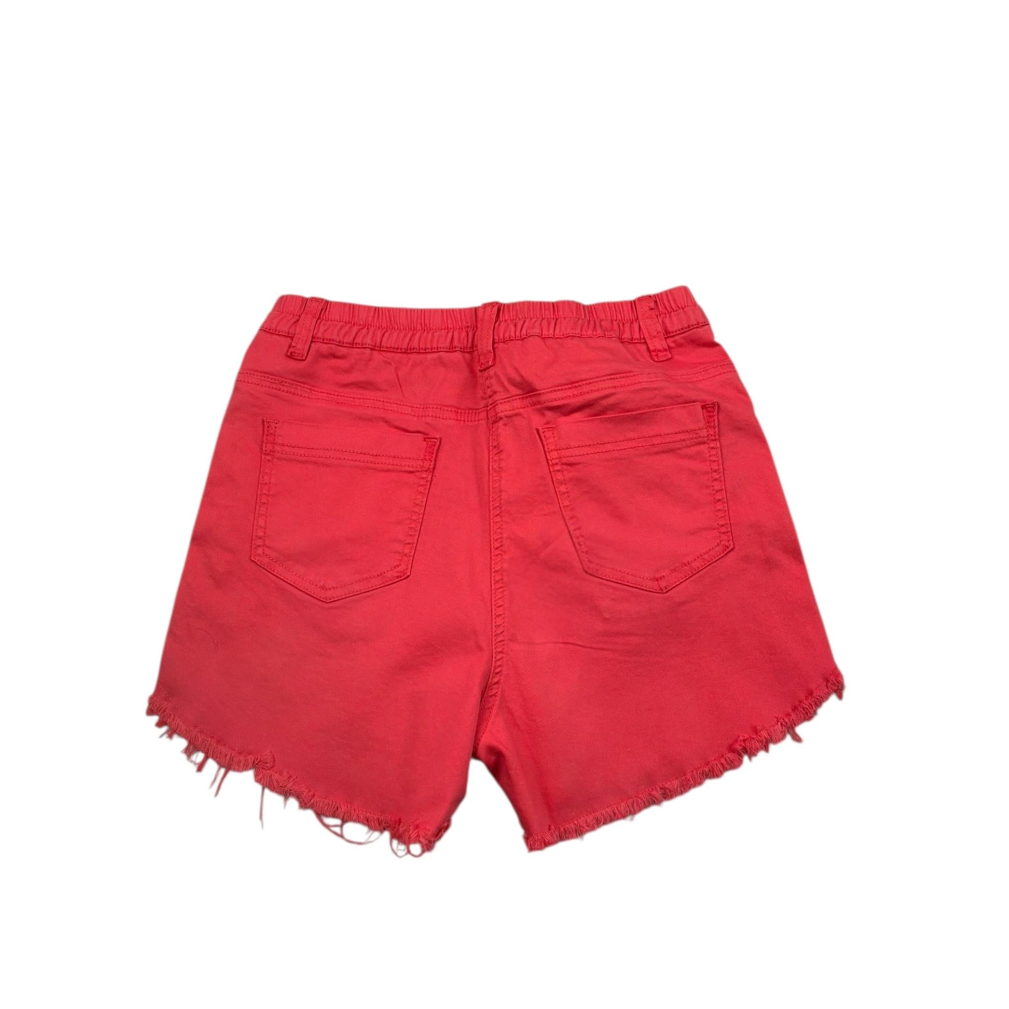 Y-Clu Short Tinta Unita con Elastico In Vita per Bambina 17000 ROSSO Y-CLU 