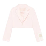 Elisabetta Franchi Giacca Tinta Unita Modello Crop per Bambina EFGCM64 ROSA ELISABETTA FRANCHI 
