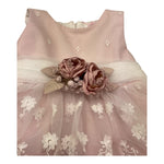 Mimilu' Abito Giromanica Cerimoniale Tinta Unita In Tulle per Neonata MU218264 ROSA MIMILU' 