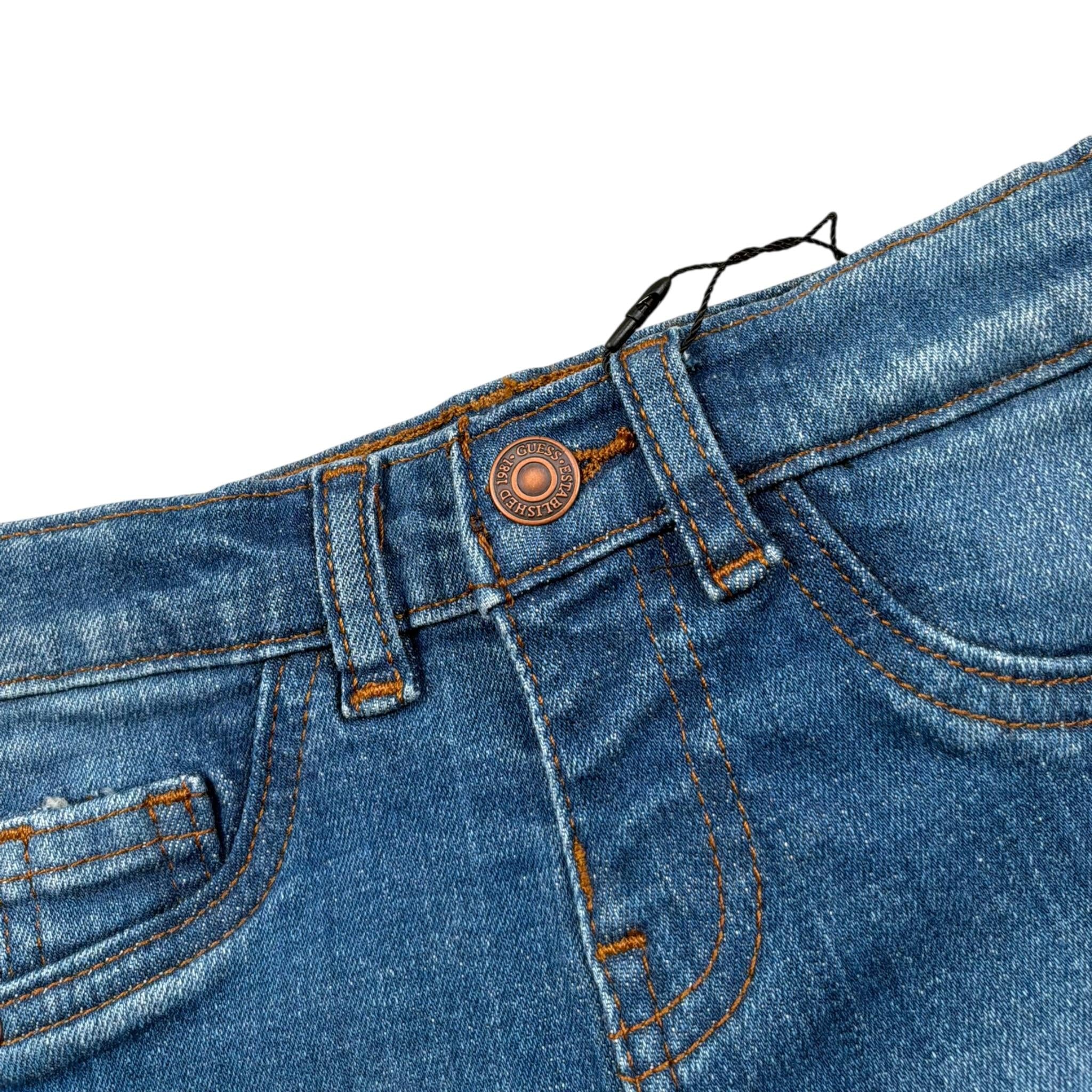 Guess Bermuda Tinta Unita In Denim per Neonato N4RD12D52Z0X BLU GUESS 