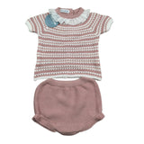Juliana Completo 2 Pezzi T-Shirt Maglia-Culotte per Neonata 25061 ROSA JULIANA 