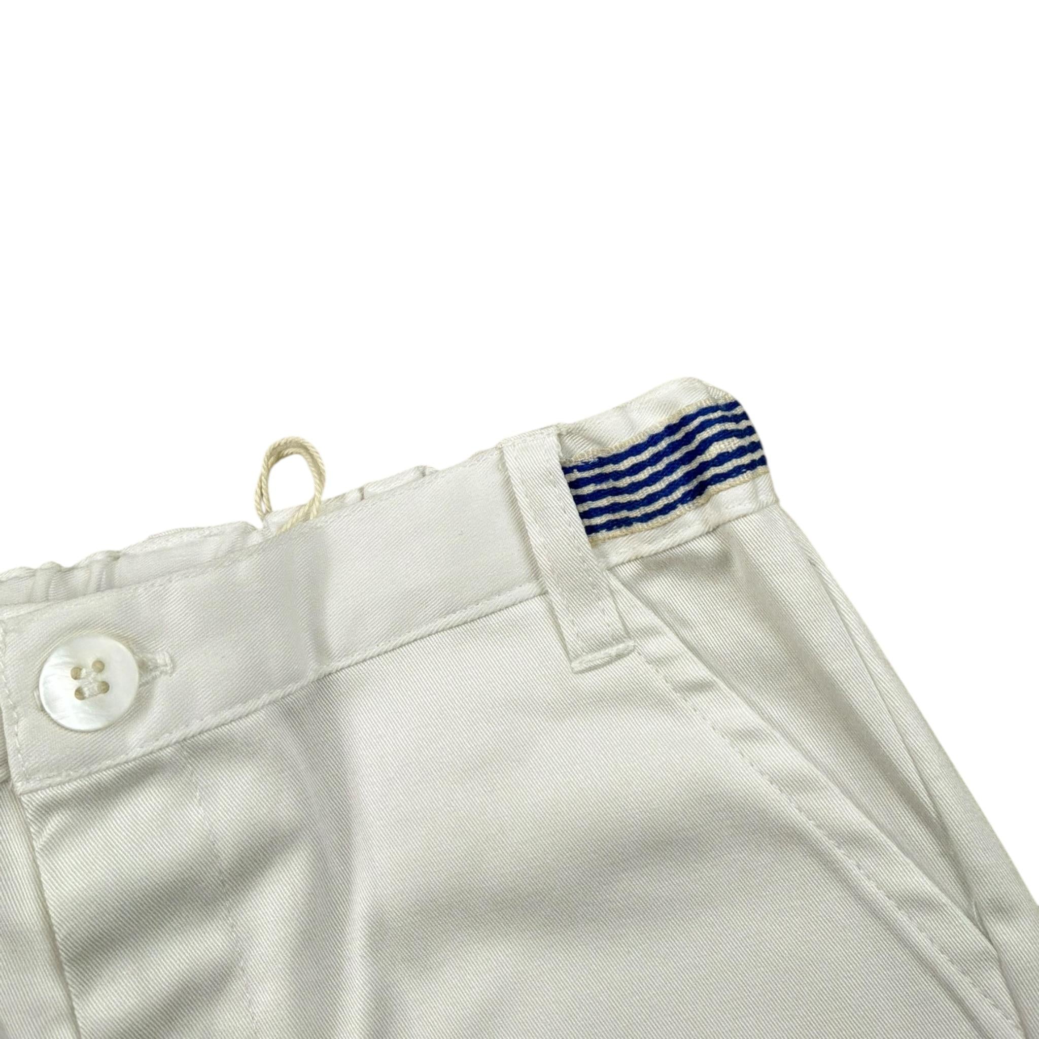 Malvi & Co Bermuda Tinta Unita con Elastico In Vita per Neonato S25B217PNCD BIANCO MALVI & CO 