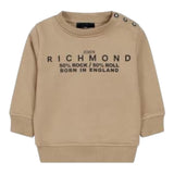 John Richmond Felpa Girocollo Tinta Unita con Stampa per Neonato RIA24035FE SABBIA JOHN RICHMOND 