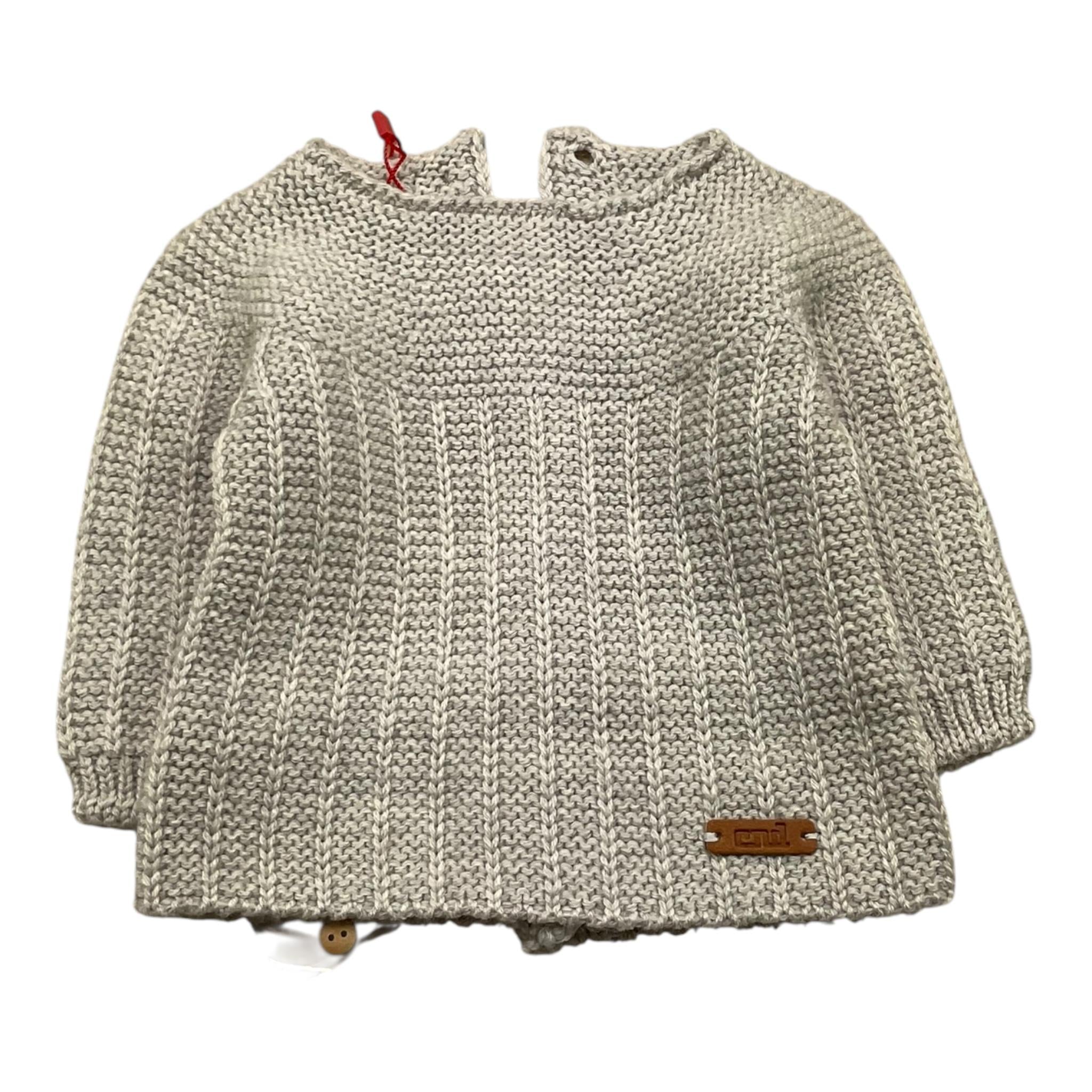 CND maglia tinta unita con bottoni Grigio per Neonato 788175 GRIGIO CND 