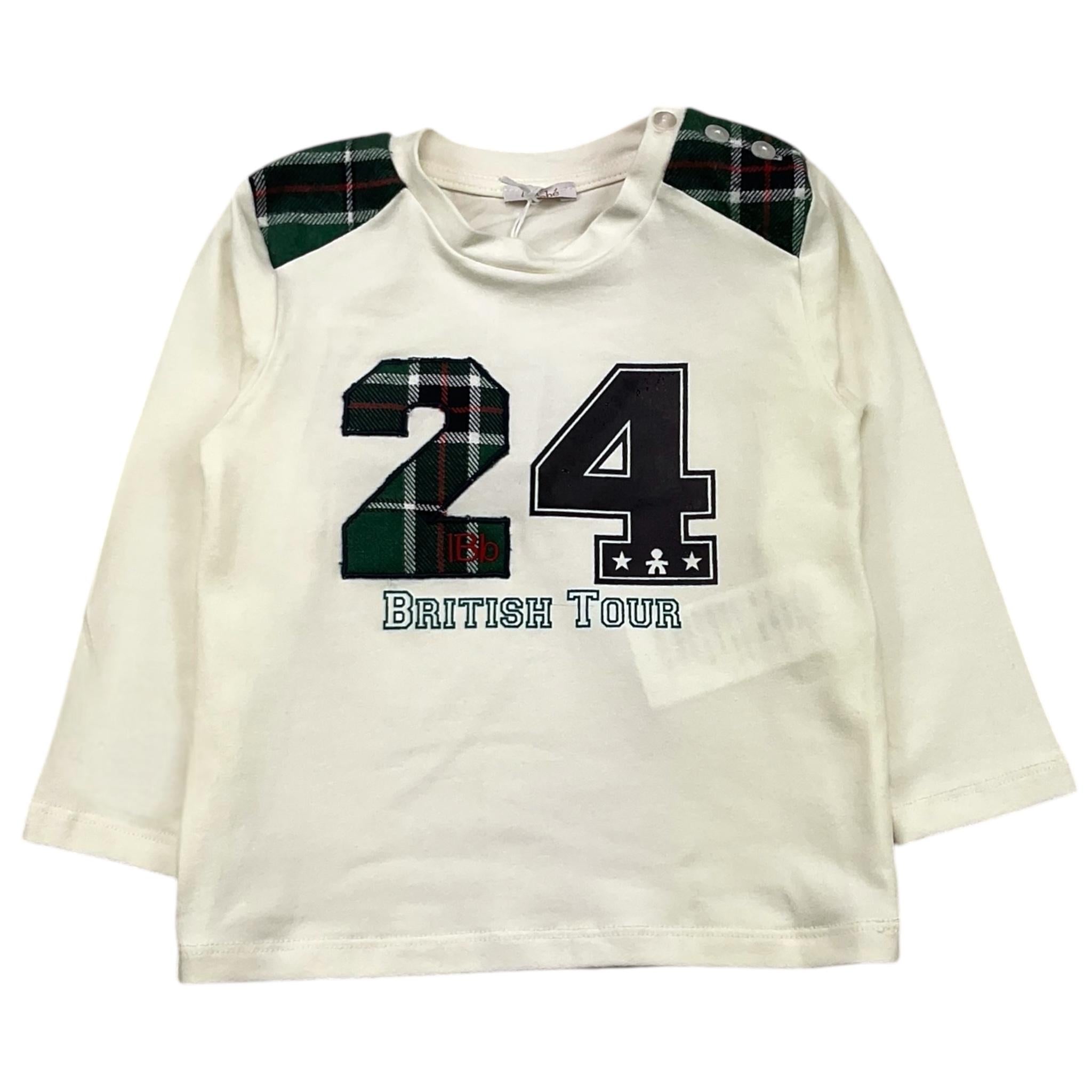 LE BEBE' shirt girocollo tinta unita con stampa in contrasto Panna per Neonato LBB5105 PANNA LE BEBE' 