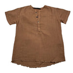 I'M Brian Camicia tinta unita Mezza Manica Cammello per Bambino CA1335J CAMMELLO I'M BRIAN 