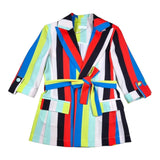 Fun & Fun Giacca Multicolor con Cintura E Fantasia A Righe per Bambina FNJJK14861 MULTICOLOR FUN & FUN 