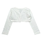 Monnalisa Coprispalle Tinta Unita per Bambina CARDG BIANCO MONNALISA 