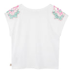 Billieblush Canotta Tinta Unita con Paillettes per Bambina U20994 BIANCO BillIEBLUSH 