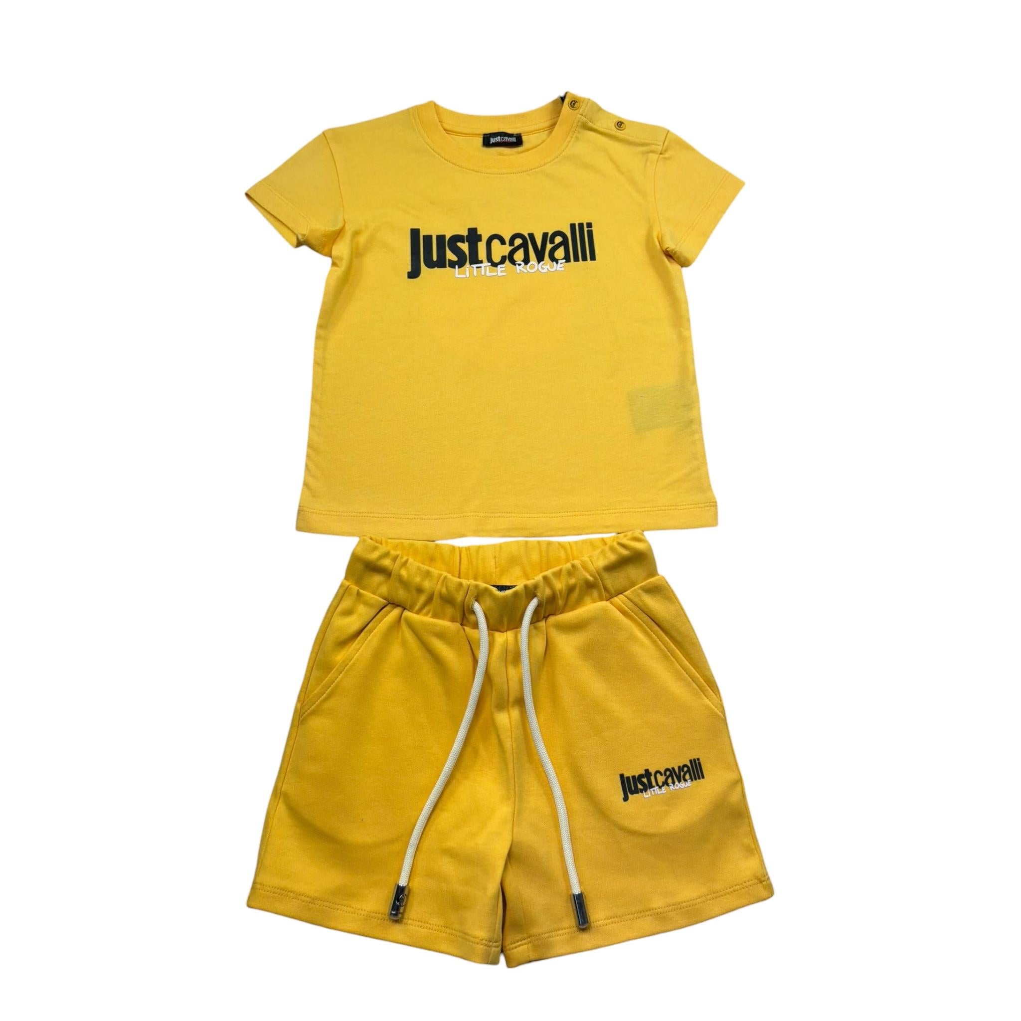 Just Cavalli Completo 2 Pezzi T-Shirt-Bermuda per Neonato JIP26090CJ GIALLO JUST CAVALLI 