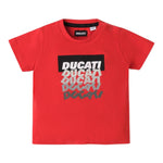 Ducati T-Shirt Girocollo Tinta Unita con Stampe per Neonato G6611 ROSSO DUCATI 
