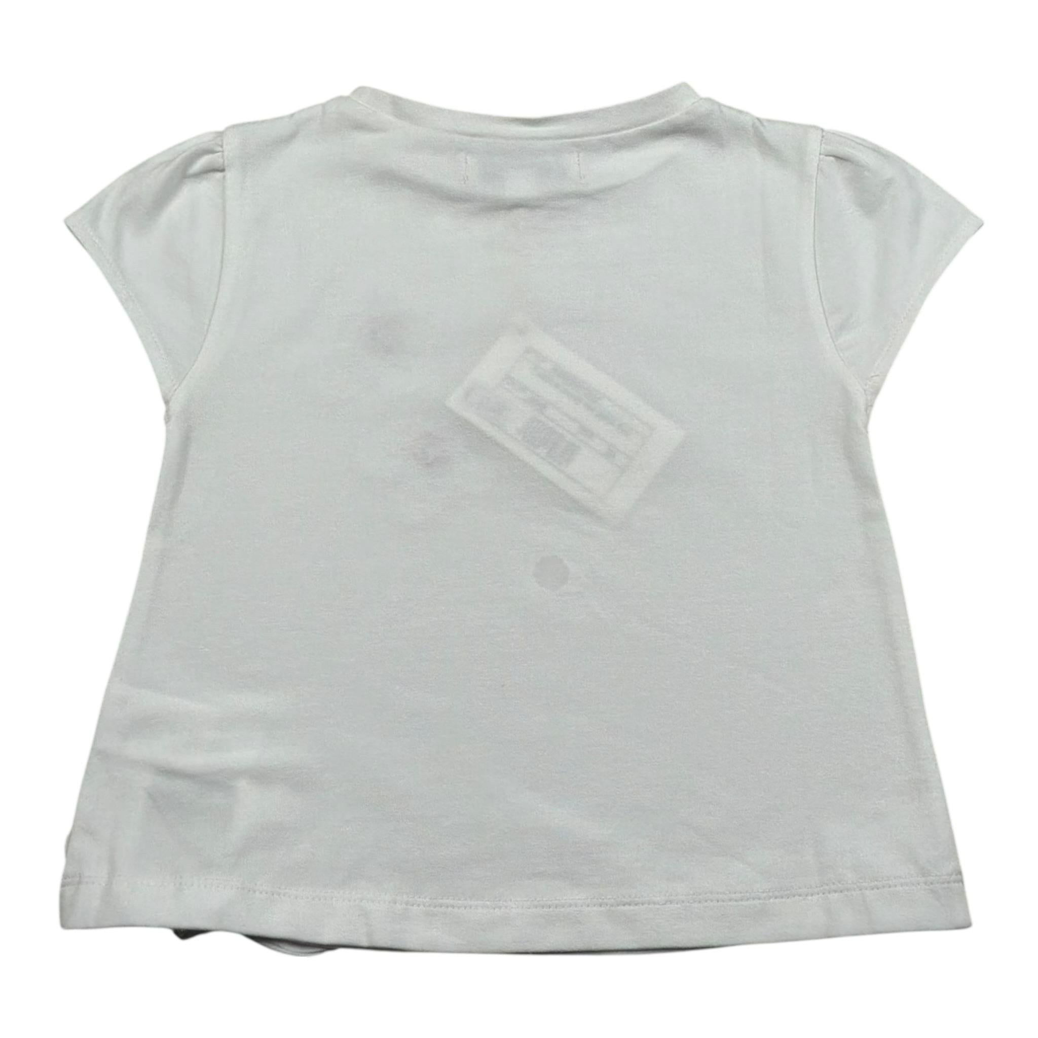 Malvi & Co T-Shirt Girocollo tinta unita Cn Applicazioni Bianco per Bambina S25M030CAJJJ BIANCO MALVI & CO 