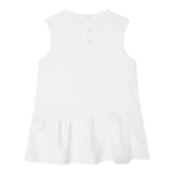 Guess Abito Giromanica Tinta Unita con Culotte per Neonata A4GK18KA6W4 BIANCO GUESS 