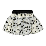 LIU JO gonna tinta unita con tulle e ricami fiori Panna per Neonata HF4067X PANNA LIU JO 