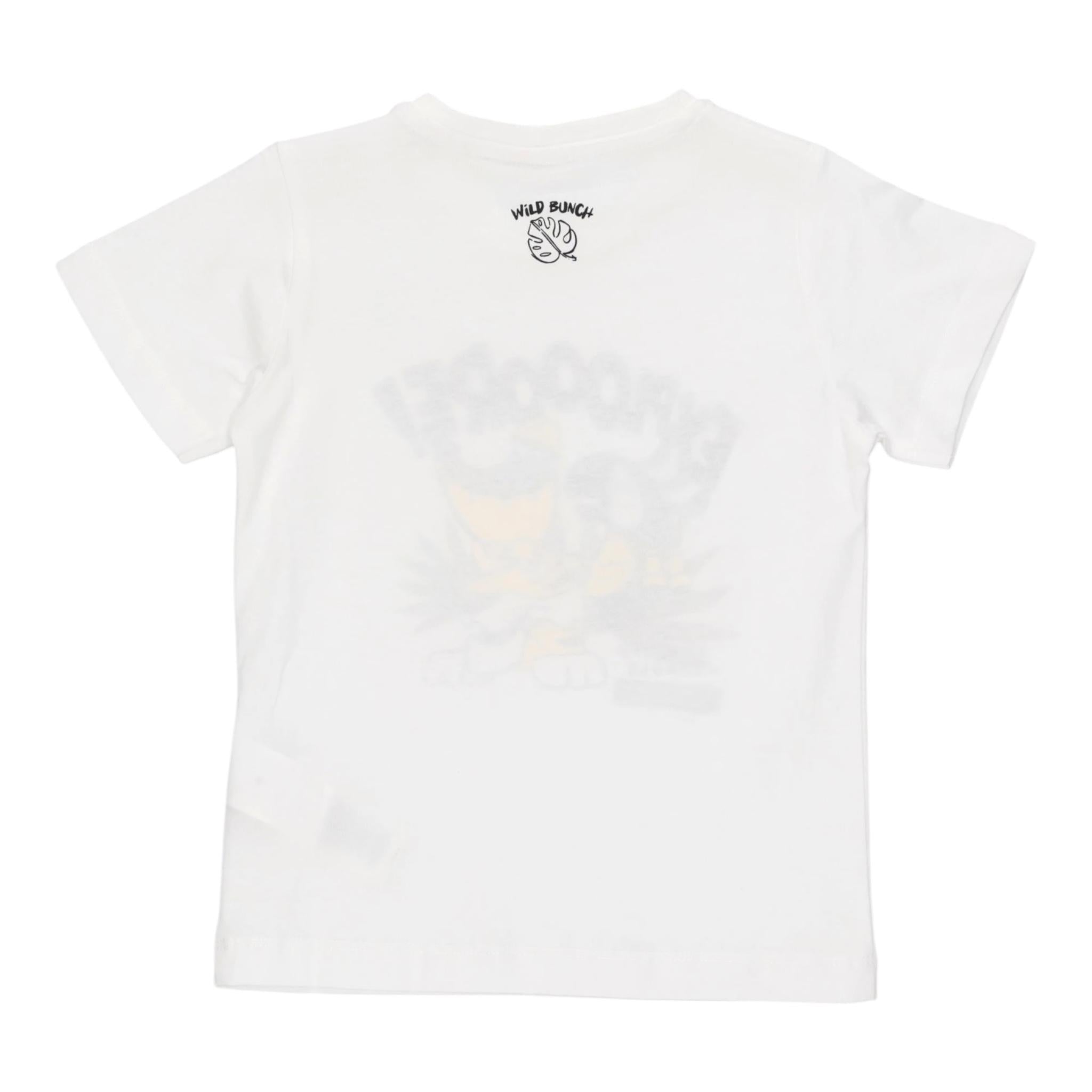 I Do T-Shirt Girocollo Tinta Unita con Stampa per Neonato 4B459N BIANCO I DO 