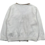 Le Bebe Cardigan Tinta Unita con Profili In Contrasto per Neonato LBB5324 BIANCO LE BEBE 