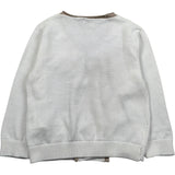 Le Bebe Cardigan Tinta Unita con Profili In Contrasto per Neonato LBB5324 BIANCO LE BEBE 