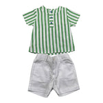 Paz Rodriguez Completo 2 Pezzi Camicia-Bermuda per Neonato 006151502 VERDE PAZ RODRIGUEZ 