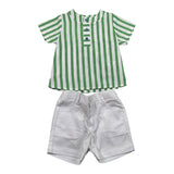 Paz Rodriguez Completo 2 Pezzi Camicia-Bermuda per Neonato 006151502 VERDE PAZ RODRIGUEZ 
