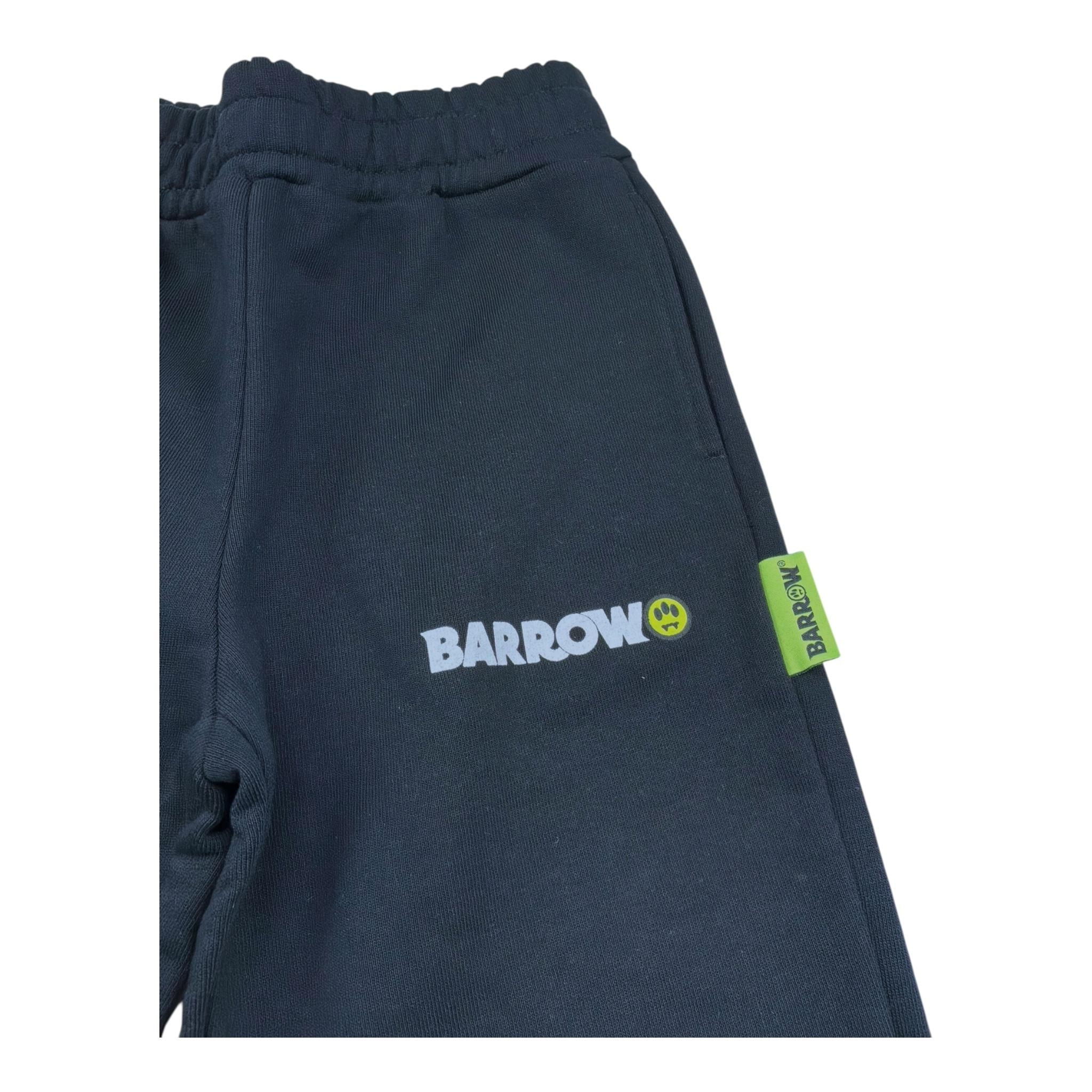 Barrow Kids Pantalone Tuta Tinta Unita per Bambino S5BKJUFP081 NERO BARROW KIDS 