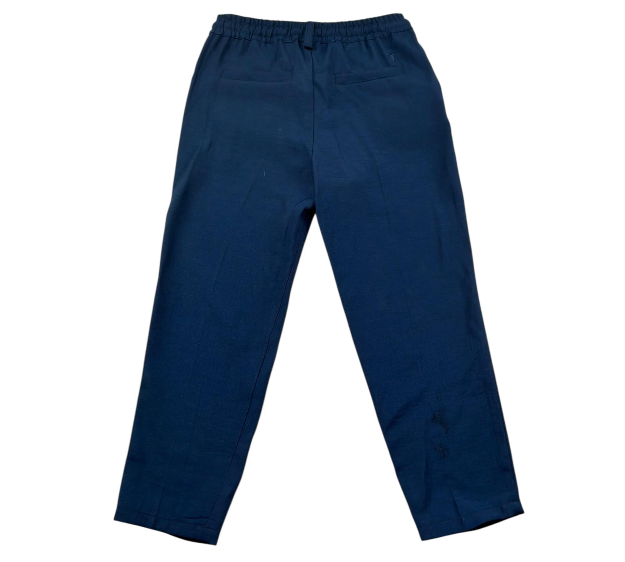 Trussardi Pantalone Tuta Tinta Unita con Elastico In Vita per Bambino TBP26151PA BLU TRUSSARDI 