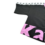 Kappa T-Shirt Girocollo tinta unita con Stampa Nero per Bambina 3746M0022 NERO KAPPA 