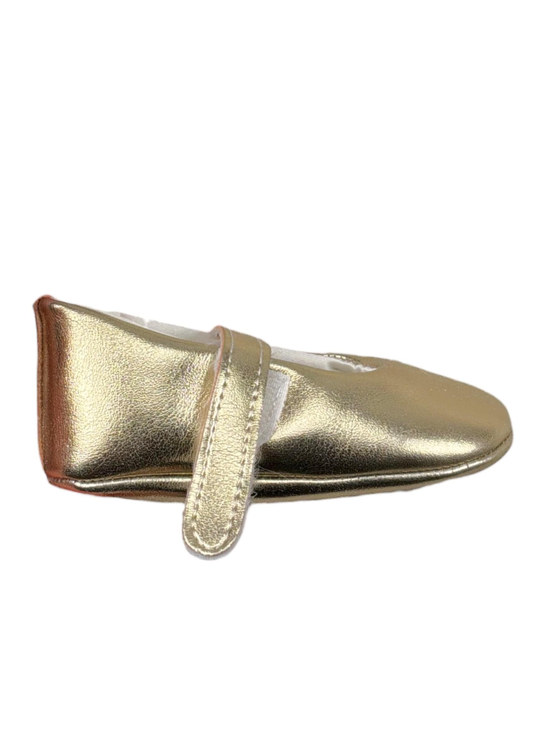 Le Bebe' Ballerina Tinta Unita con Strappi per Neonata LBG4659 ORO LE BEBE' 