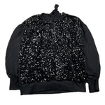 LU LU BY MISS GRANT felpa chiusa girocollo con paillettes Nero per Bambina LL3052 NERO LU LU BY MISS GRANT 