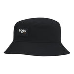 Boss Cappello Modello Pescatore Tinta Unita per Bambino J51690 NERO BOSS 