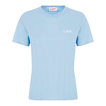 Saint Barth T-Shirt Girocollo Tinta Unita con Logo per Bambino DOVERLJR AZZURRO SAINT BARTH 