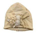 ALETTA cappello tinta unita con applicazioni Panna per Neonata CR888860 PANNA ALETTA 