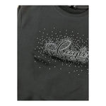 CECYLE felpa chiusa girocollo tinta unita con brillantini Nero per Bambina BY1859 NERO CECYLE 